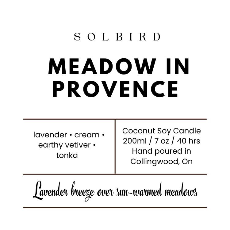 MEADOW IN PROVENCE - Coconut Soy Candle | Lavendar & Soft Herbs