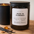 DUSK IN FLORENCE - Amber, Black Vanilla & Sandalwood Candle