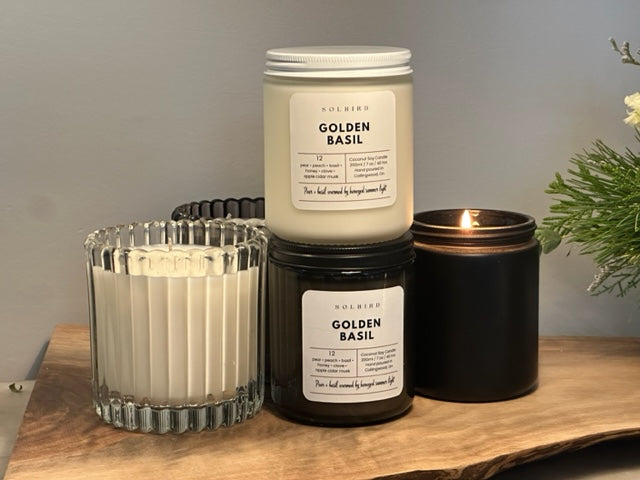 Golden Basil — Coconut Soy Candle