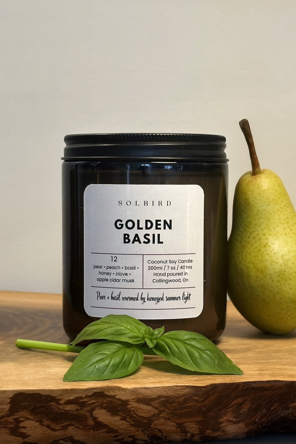 Golden Basil — Coconut Soy Candle