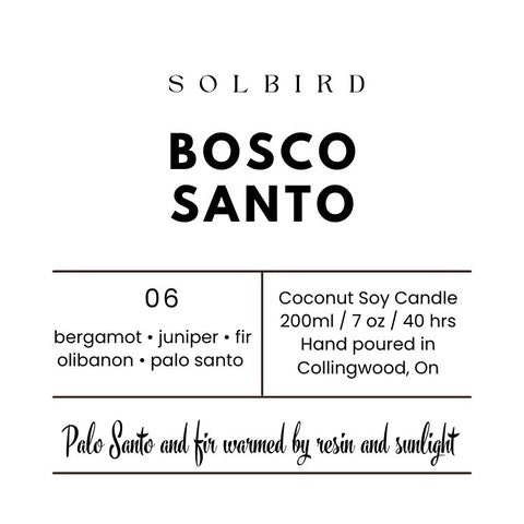Bosco Santo — Coconut Soy Candle