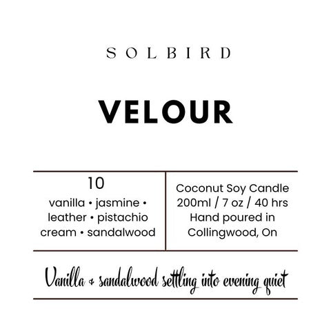Velour — Coconut Soy Candle